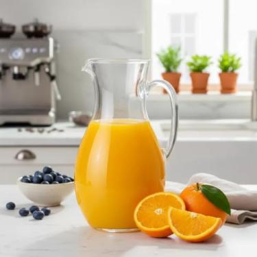 Imagem de Jarra de Vidro 2litros Elegante para Festas Agua Sucos e Refrigerantes