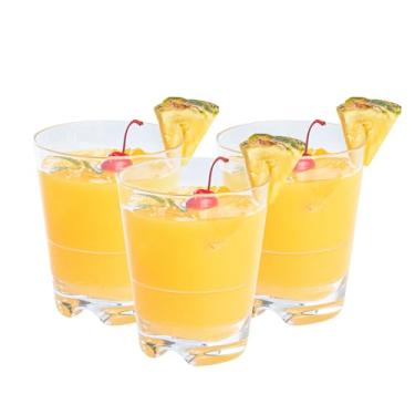 Imagem de Copos de uísque Flexi Grip de 382 ml, 48 copos de plástico à moda antiga – à prova de estilhaçamento, empilhável, copos de plástico transparente, pode ser lavado na máquina de lavar louça,