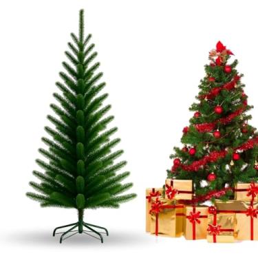 Imagem de Árvore de Natal 1,80m 320 Galhos Pinheiro Decoração Natalina Cheia Pinheirinho Natalino Pé de Ferro Premium