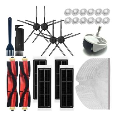 Imagem de HEPA Filter Mop Cloth Side/Main Brush Cover Compatible With XiaoMi Roborock S5 S50 S51 S55 S6 S60 S6 Pure Water Tank Dust Box Spare Parts(Grey)