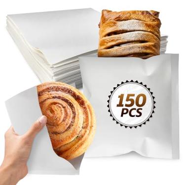 Imagem de Prato de cozinha para cachorro-quente para servir comida - 50 peças de cachorro-quente branco descartável para servir comida para festas, suprimentos para servir cachorro-quente pequeno - papel branco