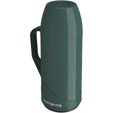 Imagem de Garrafa Térmica 1Litro Chá Café Quente Água Gelada Roma Rosca (Verde)