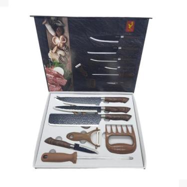 Imagem de Kit Profissional De Facas Conjunto Completo Para Churrasco Com 8 Peças