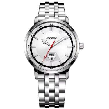 Imagem de Relógio Analógico  Masculino Design Esportivo  em Aço inoxidavel À Prova D`Água