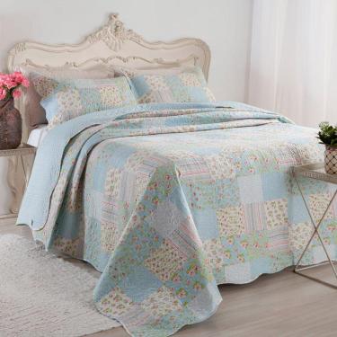 Imagem de Kit Cobre Leito Colcha Casal Boutex Dupla Face Montreal 100% Poliéster