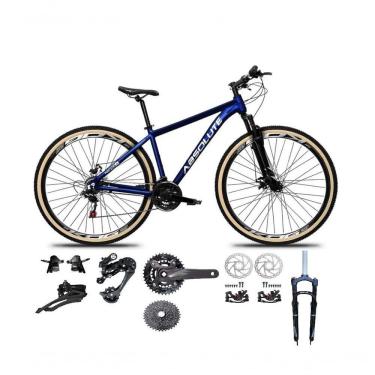 Imagem de Bicicleta Aro 29 Absolute Nero 5 Kit 2x9 Gta Sunrun Freio Disco K7 Garfo C-trava Pneu C-faixa Azul Tam.15