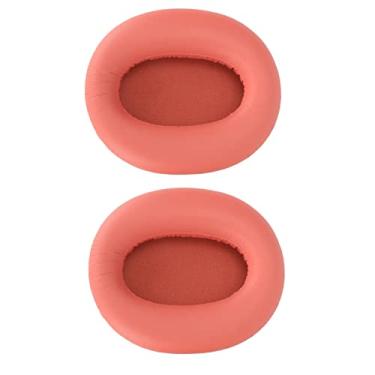 Imagem de SUNGOOYUE Almofadas de Reposição para Fones de Ouvido EDIFIER W820NB, Espuma de Memória e Couro Proteico, Almofadas de Isolamento de Ruído Com Instalação Rápida (protetores de ouvido vermelhos)