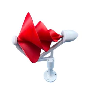 Imagem de Generic Gerador de turbina eólica espiral, gerador de energia eólica de alta eficiência, saída CC compacta, trifásico, sem escovas, para RV industrial, Vermelho