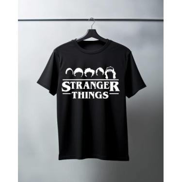 Imagem de camiseta 100% algodao stranger things o filme - kyros, Preto, G