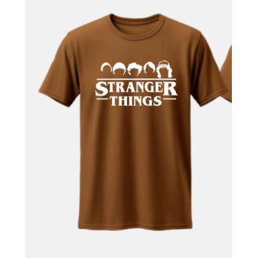 Imagem de camiseta 100% algodao stranger things o filme - kyros, Marrom, M