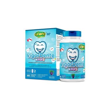 Imagem de VigorDente Kids Uva 60 Comprimidos Unilife-Unissex