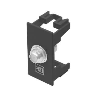 Imagem de MÓDULO ANTENA DE TV PARA CABO COAXIAL DE 75 OHMS HABITAT BLACK – FAME