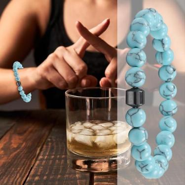 Imagem de Pulseira de bebidas para mulheres | Pulseira antiálcool | Pedras de pulso calmantes emocionais, joias ajustáveis para viagens de negócios, viagens e adolescentes, One Size, Tecido, Sem Pedra Preciosa