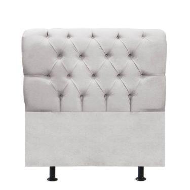Imagem de Cabeceira Estofada Cama Box Solteiro 100cm París Corino Cinza Claro- Mabe Magazine