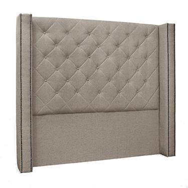 Imagem de Cabeceira Casal 1,64m Loewe Linho Areia - Gran Belo