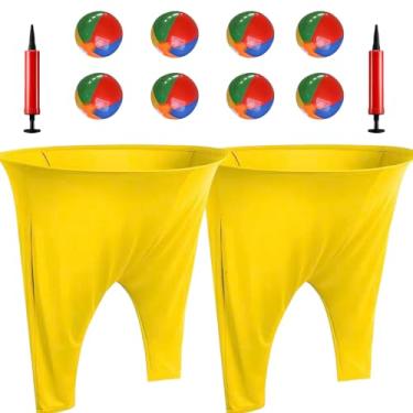 Imagem de JDNHAKG Granny Pants Party Rush! Calças gigantes para jogos ao ar livre e calças de vovó jogo de quintal com bolas saltitantes e bomba - Jogos divertidos ao ar livre, jogos gigantes de quintal