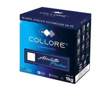 Imagem de Rejunte Para Piscina Siliconado Cor Azul Topázio Prátiko 1Kg - Collore