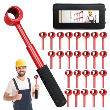 Imagem de Door Hinge Adjustment Tool Kit Door Gap Adjustment Tool for Precise Hinge Gap Adjustment Upgraded Hinge Gap Adjusting Wrench for Installation and Repair of Residential and Commercial-16