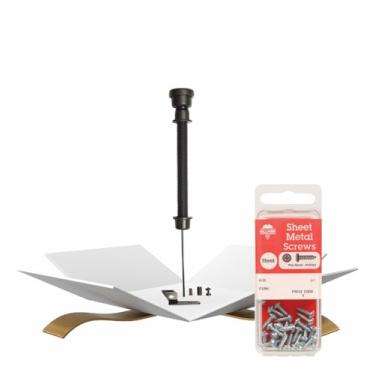 Imagem de GH Trinco de plástico fosco (34,3 cm) Pacote com parafusos de metal para trava segura para cerca de madeira e fácil instalação — Conjunto de presente (2 itens)