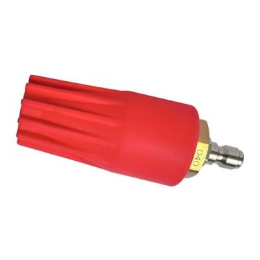Imagem de Bocal turbo de lavadora de pressão para bomba geral 2600-5100 PSI Bocal de lavadora de pressão turbo universal, conexão rápida de 1/4 polegada, orifício de 4,0 GPM 4.0, uso em água quente ou fria