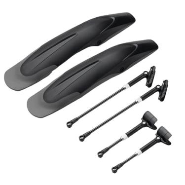 Imagem de Para-lama de bicicleta de montanha alargado com liberação rápida, aro 26-29, durável, com instalação inovadora. Acessórios para bicicleta.(A pair Front Rear)