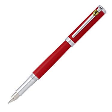 Imagem de Sheaffer Caneta-tinteiro vermelho de cetim da Ferrari, ponta média (FE0952053)