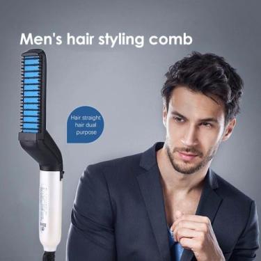 Imagem de Modelador Alisador Cabelo Barba Masculino Chapinha P9699 - DECORMAXX
