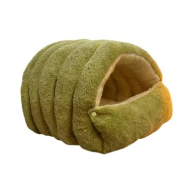 Imagem de Dualoai Toca Lavável para Gatos, Esconderijo Confortável para O Inverno, Macio para Gatos, Casinha para Gatinhos Dormirem, M