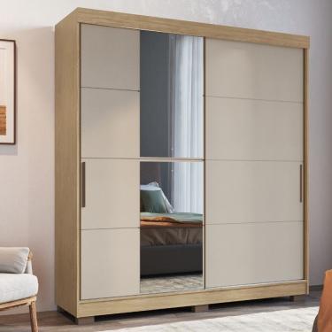 Imagem de Guarda Roupa Casal 3 Portas 5 Gavetas Flex Color Veneto Luciane
