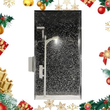 Imagem de Bohany Luz noturna de cena de neve feita à mão, globo de neve de luz de rua - Kit de material de luz noturna de feito à mão,Decoração de mesa de Natal, luzes noturnas de Natal e lâmpadas de rua
