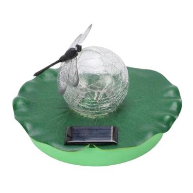 Imagem de GLOGLOW Produtos de Iluminação Luz de Folha Flutuante para Lago Com Libélula que Brilha No Escuro para Casamento No Jardim Decoração Externa para Festa Em Lago Jardim Quintal Luz Solar Flutuante (#12)
