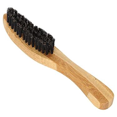 Imagem de Luqeeg Escova Modeladora de Barba Com Alça de Madeira Portátil para Limpeza de Barba Limpa para Uso Em Viagens