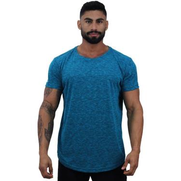 Imagem de Camiseta Longline Manga Curta MXD Ftiness Sem Estampa com Cores Casuais e Básicas da Moda-Masculino