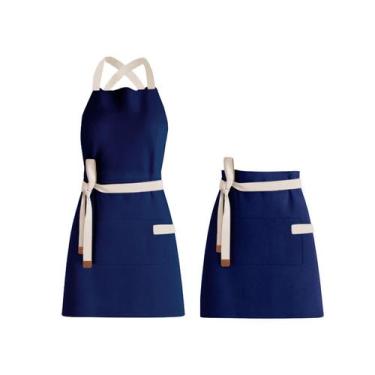 Imagem de Avental Azul Marinho e Cintura Barista Chef Cozinha Unissex - CASACHA