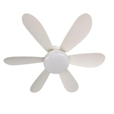 Imagem de Hyuduo Ventilador de Teto Com Luz E26 E27, Base Regulável, Controle Remoto, Ventilador de Teto Com Luz para Garagem, Banheiro, Quarto, Cozinha