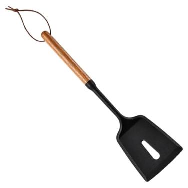 Imagem de Espátula de Silicone Virador - Pegada Confortável E Resistente Ao Calor,Espátula De Virar Em Silicone E Colher De Cozinha,Para Assar Misturar Raspar Em Casa E Restaurante Com Peixe Carne