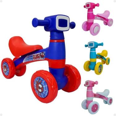 Imagem de Motoca de Equilibrio Infantil Andador Som e Luz Rgb Spider - Kendy