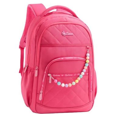 Imagem de Mochila Escolar Grande Feminina Bolsa De Costas Reforçada Impermeável 