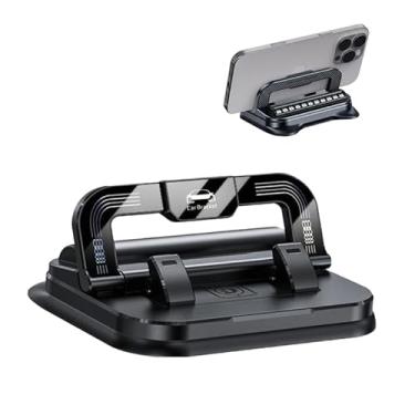 Imagem de Lysliv Suporte de carro premium para celular para carro, suporte de painel de rotação de 360 graus com encaixe de travamento automático, suporte universal de bloqueio seguro para telefone, preto, 10