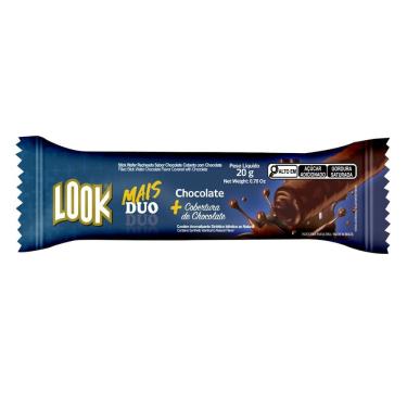 Imagem de Chocolate Look Mais Duo Chocolate com Cobertura de Chocolate 20g