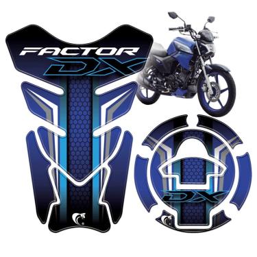 Imagem de Protetor De Tanque Moto Factor Dx 2025 Azul Cor Azul