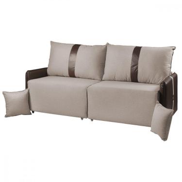 Imagem de Sofá Para Sala Reclinavel Estofado Doux 200cm Veludo Carvalho