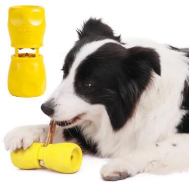 Imagem de RYpetmia Suporte Bully Stick, suporte para mastigar cães de grau alimentício, dispositivo de segurança para evitar asfixia, brinquedo de mastigar de longa duração, fácil de limpar, serve para vários