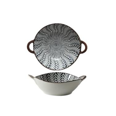 Imagem de Tigelas de sopa resistentes de 780 ml com alças seguras para forno, tigelas de sopa de cebola francesa, tigelas de macarrão profundas resistentes ao calor, utensílios de jantar para família