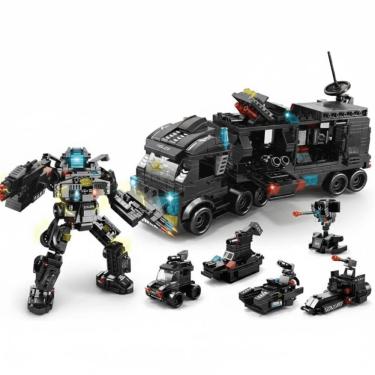 Imagem de Blocos de Montar City Polícia S.W.A.T  585 Peças - Bloxi 