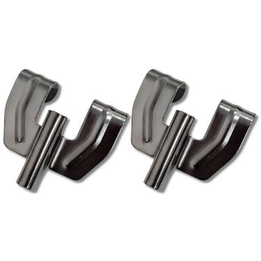 Imagem de Kit 2 Garra Para Bumbo Bateria Metal Cromado Hbg2 Hard Beat