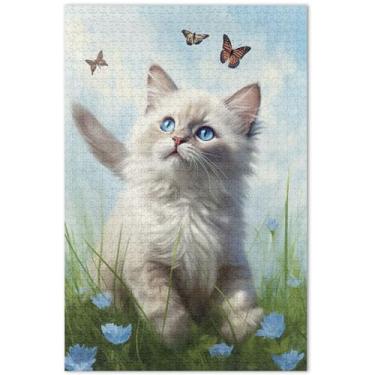 Imagem de Unicórnios roxos cenário fantástico 1000 peças quebra-cabeças para adultos desenhos animados animais personalizados família divertidos quebra-cabeças engraçados presentes de jogo de quebra-cabeça, 75