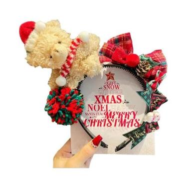 Imagem de Tiara De Natal Com Laço Da Minnie Para Mulheres, Acessório De Cabelo P