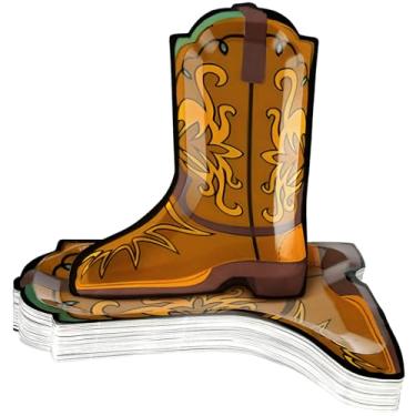 Imagem de Zonon 50 peças de botas de papel, pratos, descartáveis, tema doméstico, artigos de festa de aniversário, decoração para o verão, comida, lanche, aperitivo, almoço, jantar, sobremesa, utensílios de