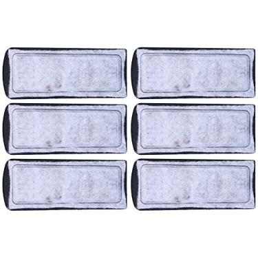 Imagem de Irfora Substituição de Cartucho de Filtro de Aquário de 6 Unidades, Algodão de Filtro Selecionado de + Materiais de Carvão Ativado, Captura Resíduos, Resíduos de Peixes,